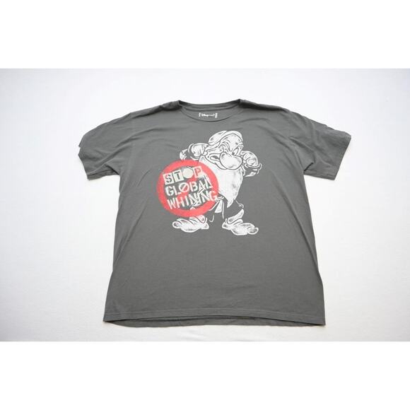 Disney Grumpy Tee Shirt "Stop Global Whining" Organic Mens Size 2XL XXL - Picture 1 of 7
